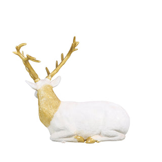 SITTING STAG (WHITE/GOLD)