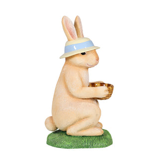 EASTER BUNNY HOLDING EASTER BASKET