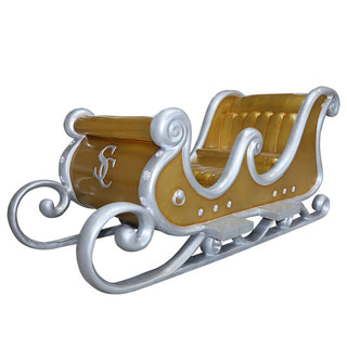 SANTA SLEIGH 4 SEATER (GOLD & SILVER)