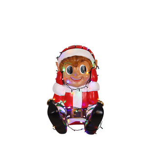 ELF BOY PLAYING LIGHTS (RED)