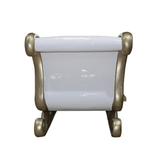 SANTA SLEIGH 4 SEATER (WHITE/CHAMPAGNE GOLD)