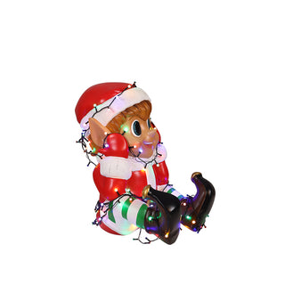 ELF BOY PLAYING LIGHTS (RED)