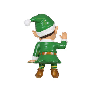 Sitting Santa Elf (green)