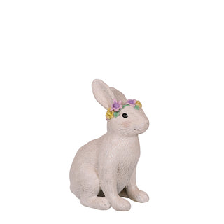 WHITE BUNNY SITTING