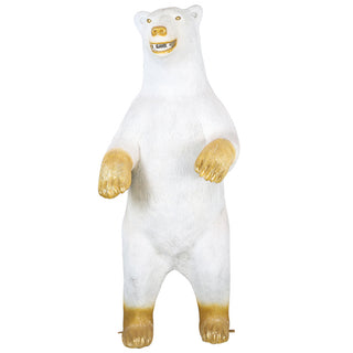 Catalog Christmas Props 2505-4002-3 POLAR BEAR STANDING (WHITE/GOLD)