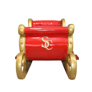 SANTA SLEIGH 4 SEATER (RED/GOLD)