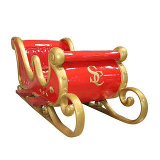 SANTA SLEIGH 4 SEATER (RED/GOLD)