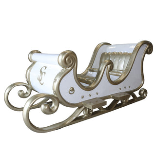 SANTA SLEIGH 4 SEATER (WHITE/CHAMPAGNE GOLD)